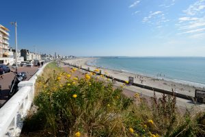 Front de mer, vue de la plage du Havre