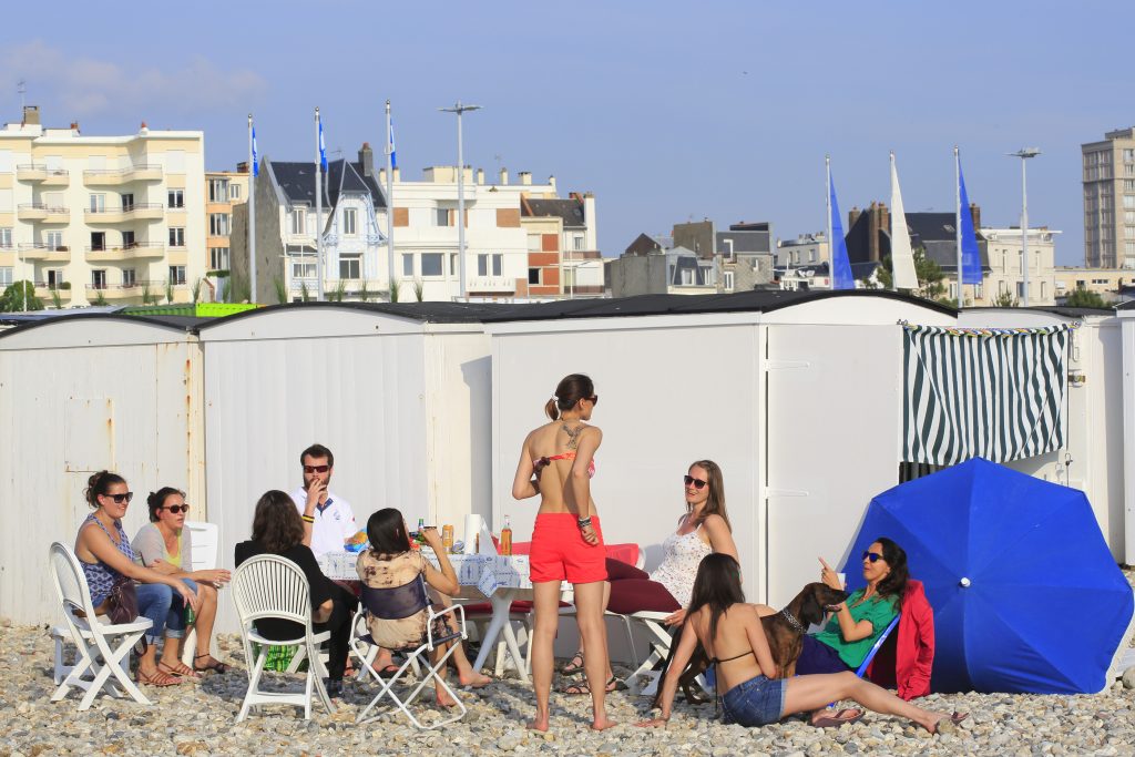 Plage du Havre, cabanes de plage