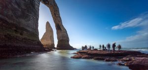 La Porte d'Aval et l'Aiguille d'Etretat à marée basse