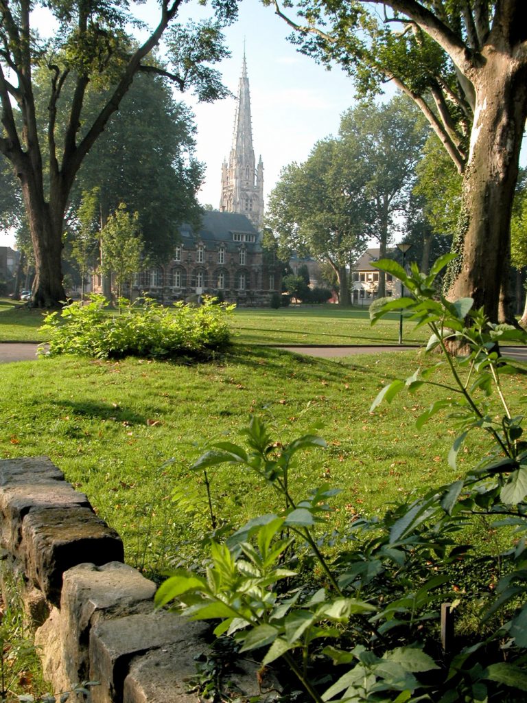 Le parc de la mairie d'Harfleur