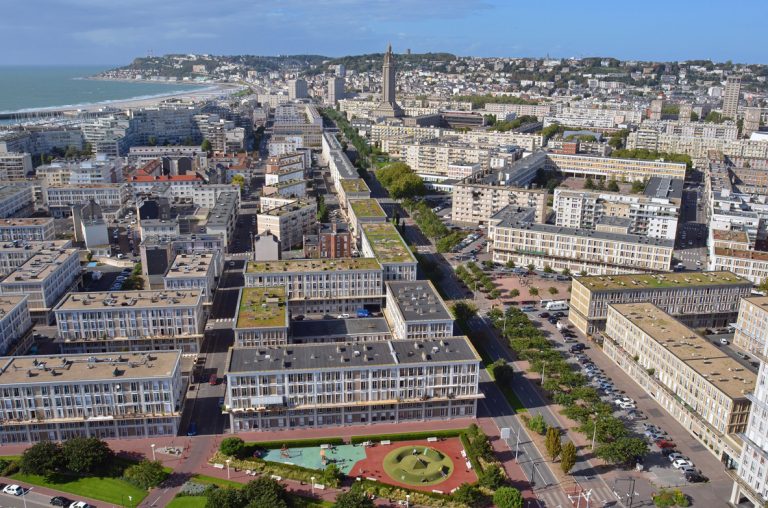 Le boulevard François 1er vu du ciel