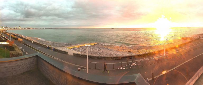 La webcam de Sainte-Adresse filmant la mer et le port du Havre