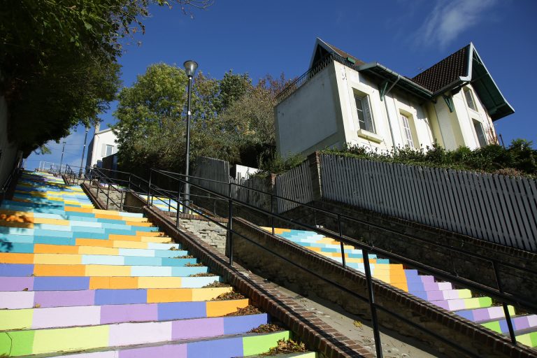 Le haut des escaliers de Montmorency