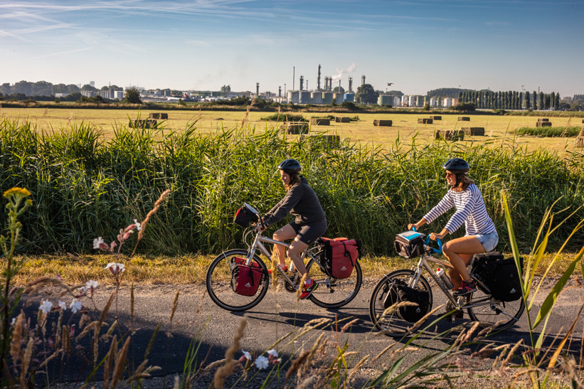 Die Seine mit dem Fahrrad und die Vélomaritime Le Havre Etretat Normandie Tourisme