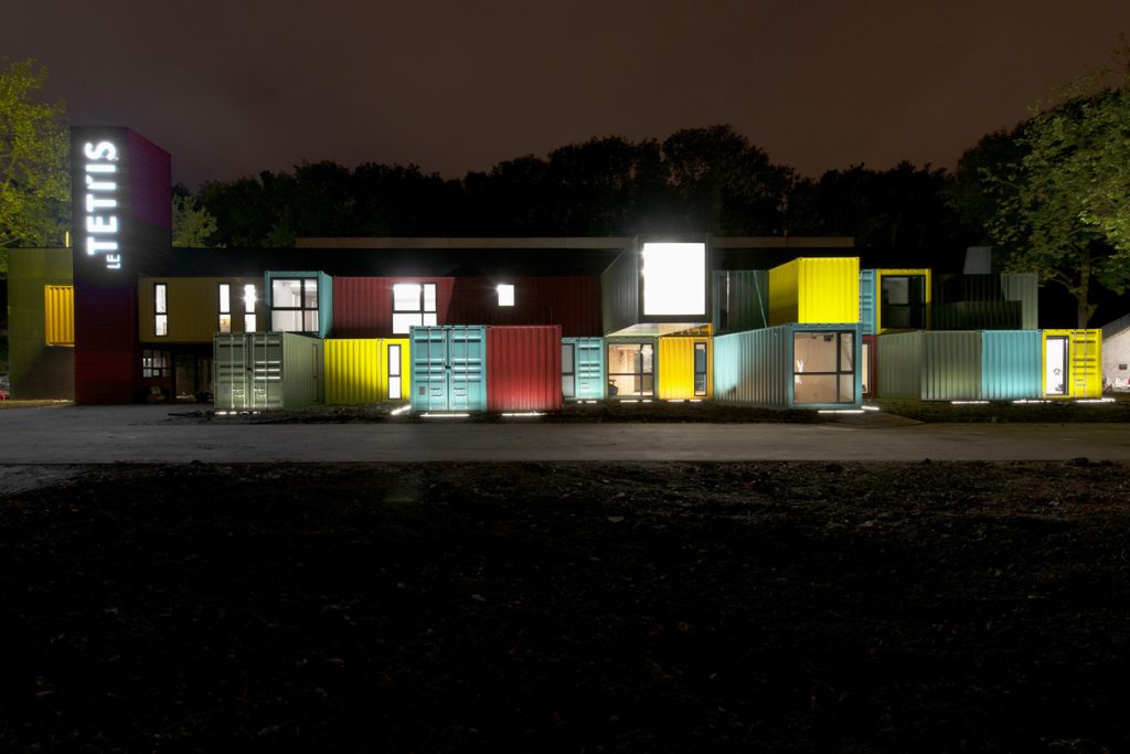 Le Tetris au Fort de Tourneville au Havre