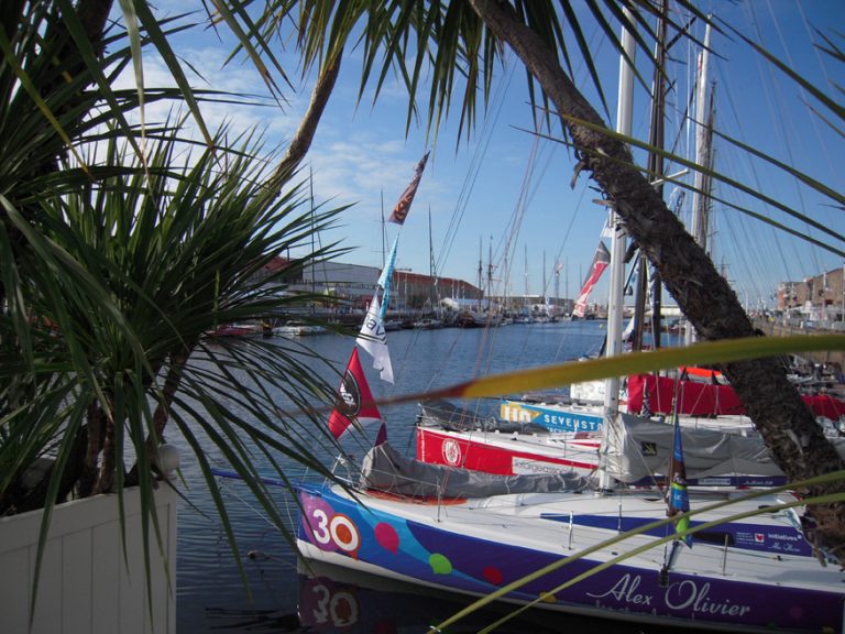 Vue sur le bassin Paul Vatine, durant la Transat Jacques Vabre