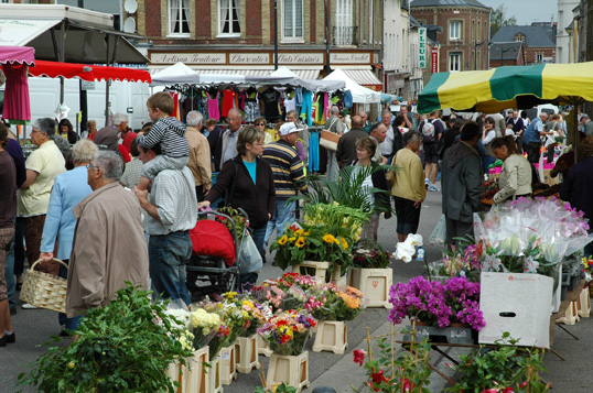 Le marché de Saint-Romain de Colbosc