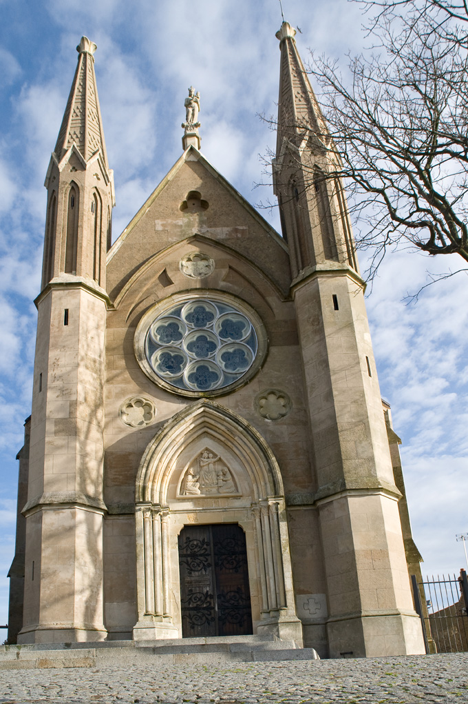 Façade de la chapelle Notre-Dame des Flots à Sainte-Adresse