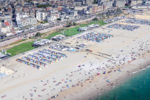 Le Havre vue aérienne sur la plage
