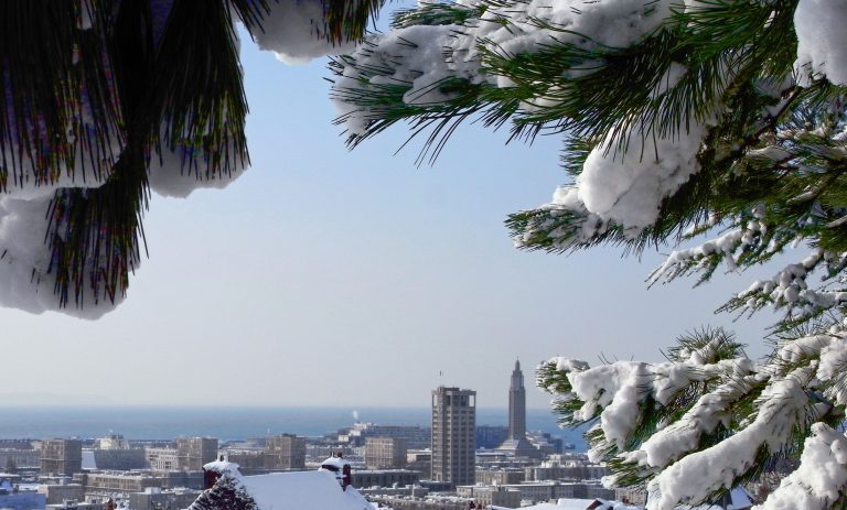 Le Havre sous la neige