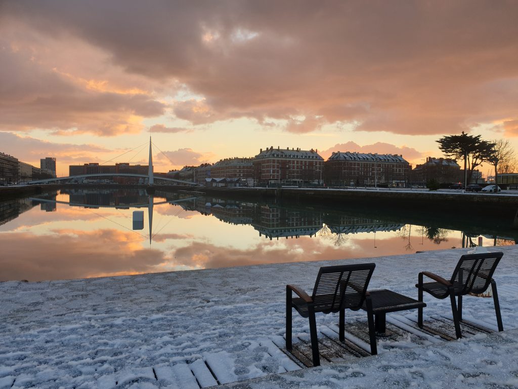 Le Havre sous la neige © Maxime Le Gagne