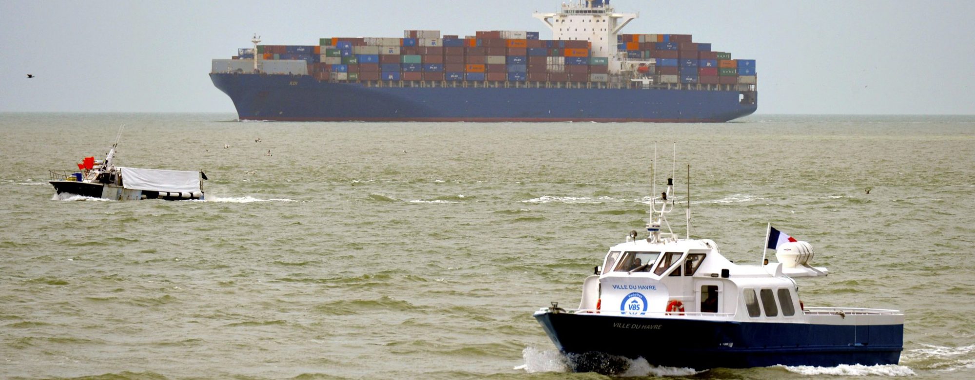 Le port du Havre porte containers