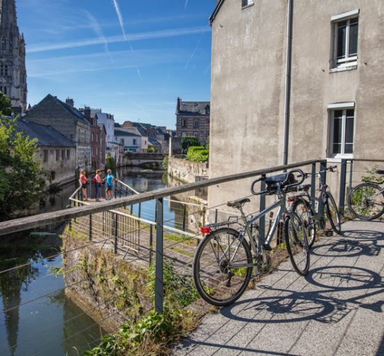 Vélocyclistes à Harfleur