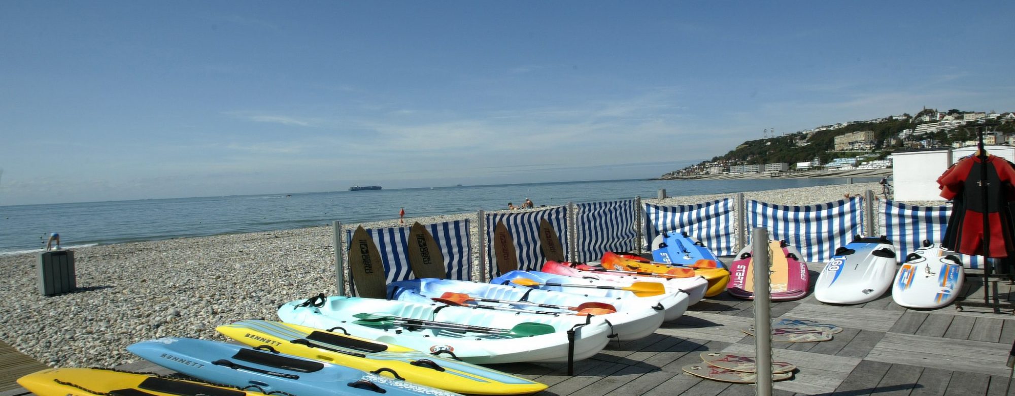 Location de canoë sur la plage du Havre