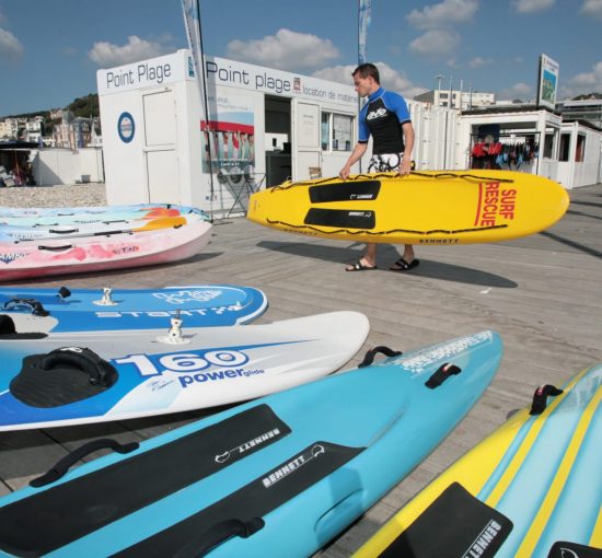 Point Plage, loueur de canoës sur la plage du Havre